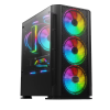 GamX 4X RGB Fan Temperli CAM Gaming Oyuncu Kasası Powersiz