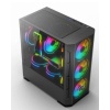 GamX 4X RGB Fan Temperli CAM Gaming Oyuncu Kasası Powersiz