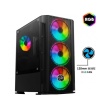 GamX 4X RGB Fan Temperli CAM Gaming Oyuncu Kasası Powersiz