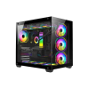 GamX Tuş ve Kumandalı 7x120 mm Gerçek ARGB Fanlı (Psu Yok) Gaming Akvaryum Bilgisayar Kasası