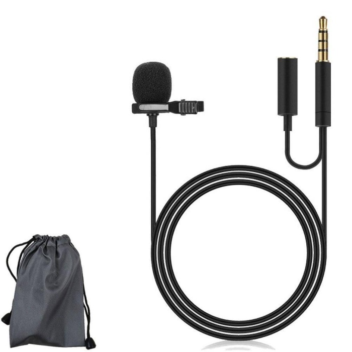 Concord JH-043 TikTok,YouTube,Discord,Skype Cep Telefonu Uyumlu 3.5mm Jack Yaka Mikrofonu 1.5MT