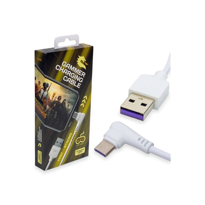 Powerway GM5 Type-C USB 3.0 Kopmaz Oyuncu Hızlı Şarj Data Kablosu 3.1 Amper