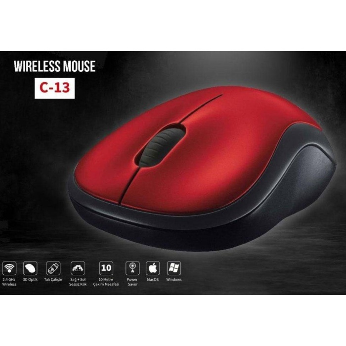 Concord C-13 2.4Ghz Nano Receiver 1200Dpi Kablosuz Mouse