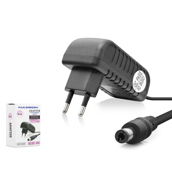 Hadron HD701 9V 1A Amper Şerit Led Uydu Modem Adaptörü 5.5*2.5
