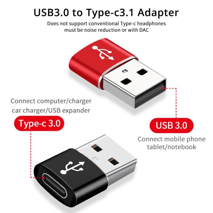 Concord C-583 to Type-C 3.1 Hızlı Şarj -Data Çevirici Adaptör