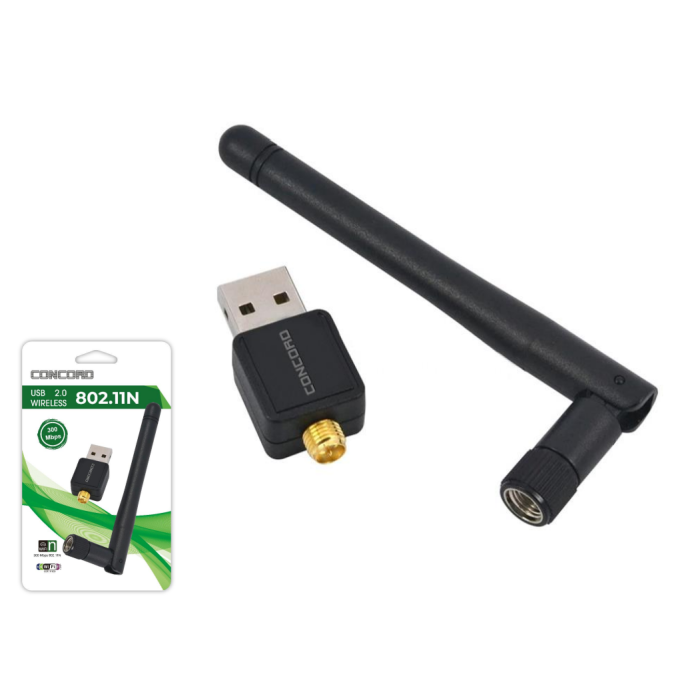Concord W-2 300Mbps Usb WiFi Alıcı Adaptör 5DBI Anten