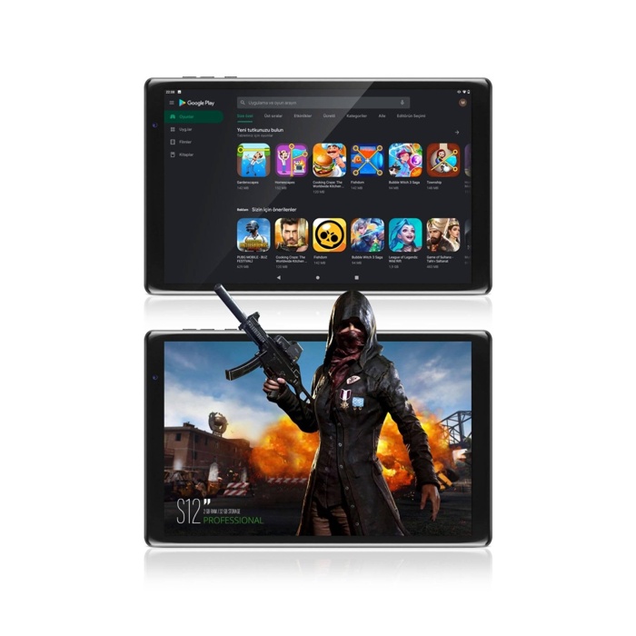 Vorcom 10.1 IPS S12 2GB 32GB ZooM Youtube PUBG Tablet Pc -Siyah