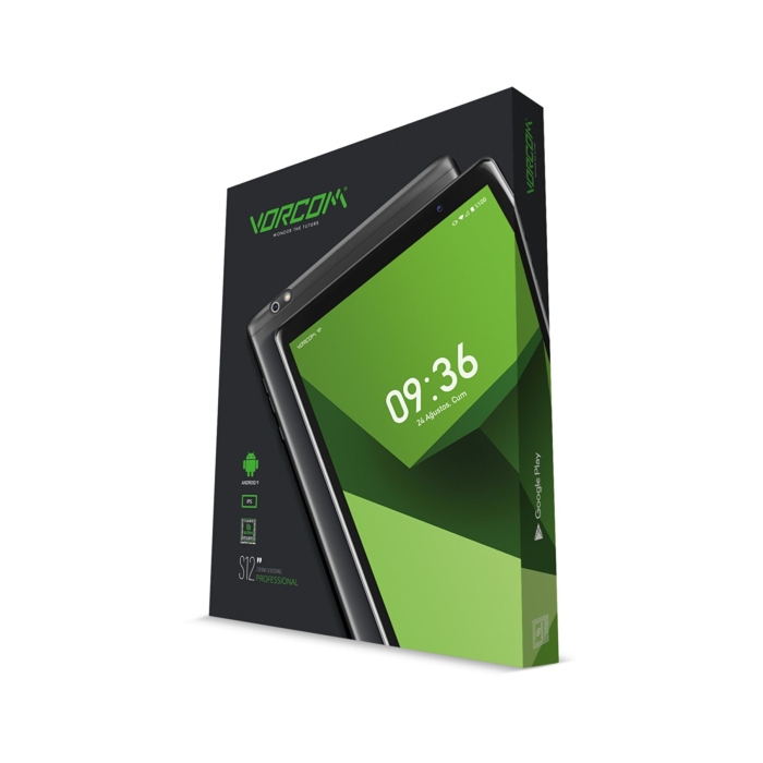 Vorcom 10.1 IPS S12 2GB 32GB ZooM Youtube PUBG Tablet Pc -Siyah