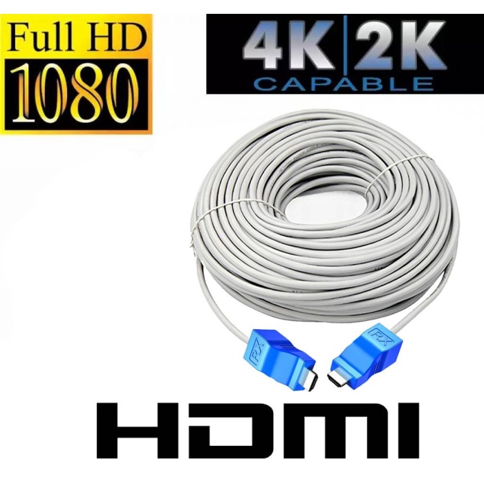 J-Tech EX-15 Full HD 15MT Metre 1080P Ses Görüntü Aktarım HDMI CAT6 Kablo + HDMI EXTENDER