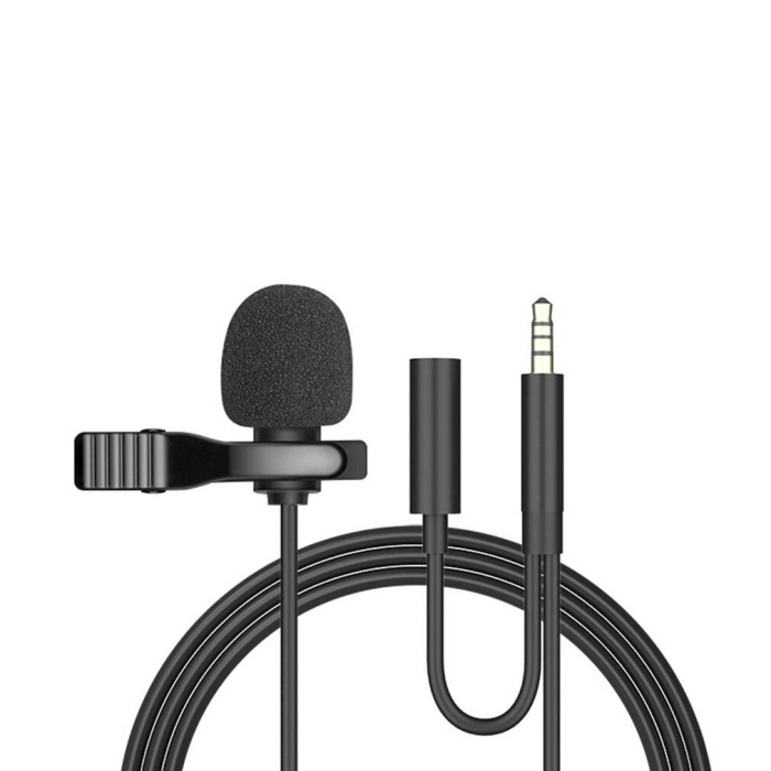 Concord JH-043 TikTok,YouTube,Discord,Skype Cep Telefonu Uyumlu 3.5mm Jack Yaka Mikrofonu 1.5MT