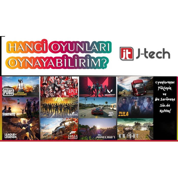 J-TECH GX62 i5 4460 16GB RAM 1TB+256GB SSD 4GB R7 E.Kartı 24 Curved FHD Wi-Fi Oyuncu Bilgisayarı