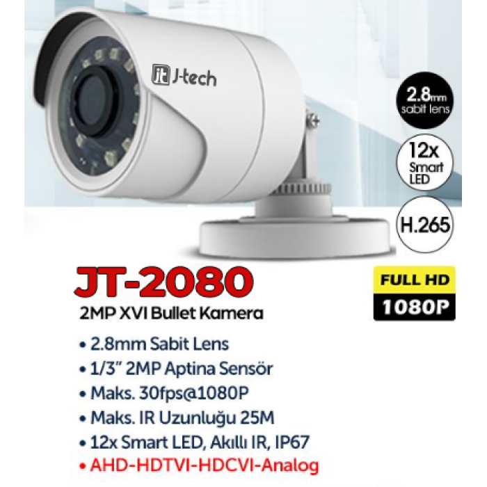 GV09 4 Kameralı 5MP Lensli 2MP 1080P FullHD 1TB HDD Kamera Seti - Gece Görüşlü - Cepten İzle