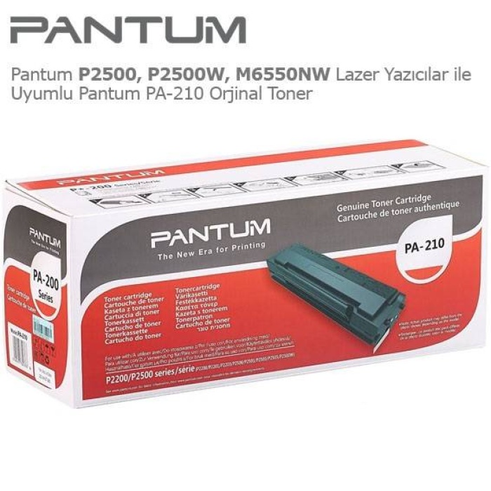 Pantum PA-210 P2200/P2500/M6500/M6550/M6600 -Tüm Seriler Orjinal Toner