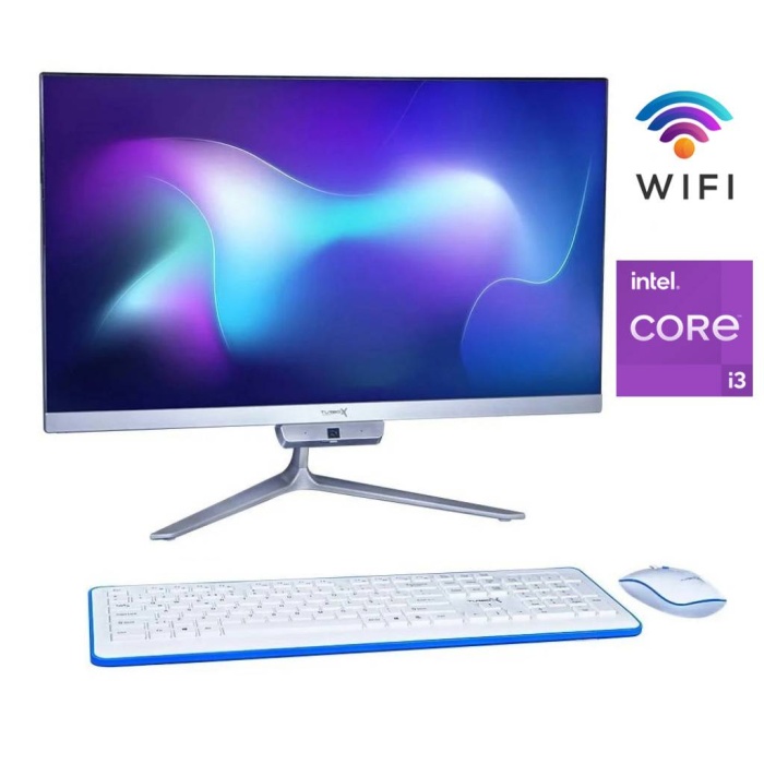 Turbox i3 4000M 8GB RAM 128GB SSD WiFi Klavye Mouse 21.5 iPS FHD Webcam All in One PC A64