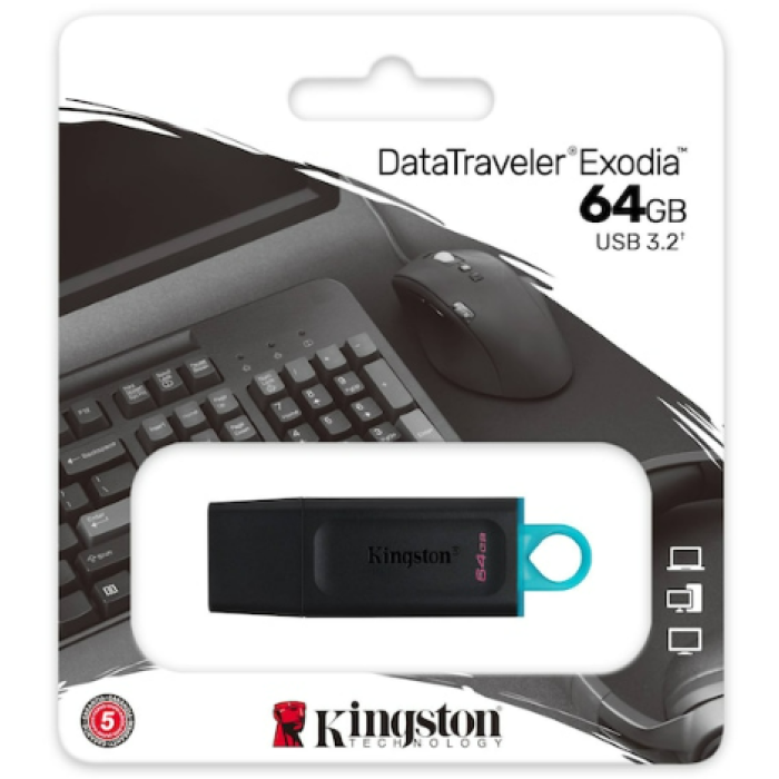 Kingston 64GB Usb 3.2 Flasbellek Datatraveler