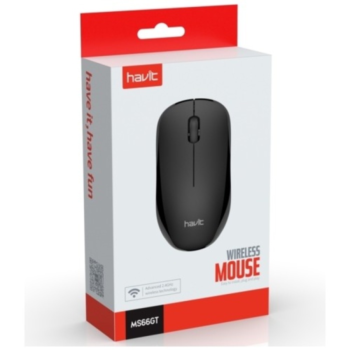 Havit MS66GT 2.4Ghz Kablosuz Wireless Mouse 1200DPI Siyah