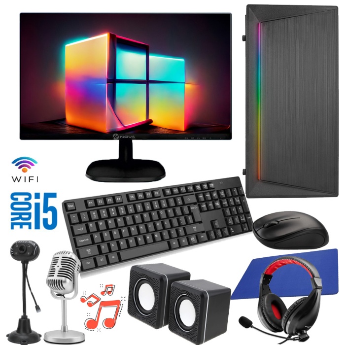 J-TECH R220 i5 430 8GB RAM 128GB SSD 22 LED FHD Wi-Fi Masaüstü Bilgisayar