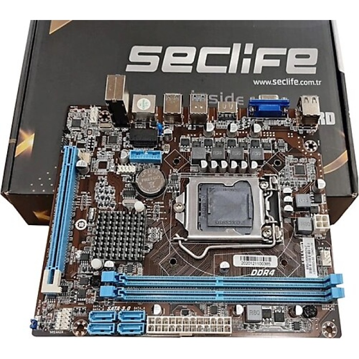 Seclife H110NEL H110 DDR4 Vga Lan mATX 1151p Anakart