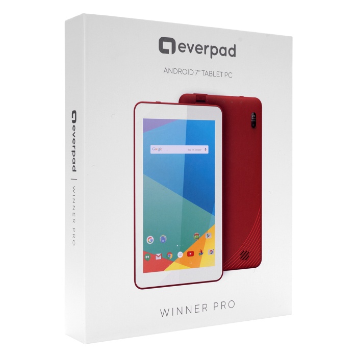 Everest WİNNER PRO Wifi+BT 2*Kamera 7 LCD Ekran A100 Quard Core 2GB+16GB And.10 OS Tablet PC -Kırmızı