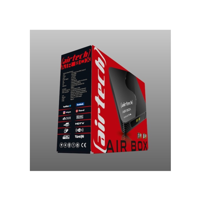 Airtech 4K AİRBOX Mediabox 4K Ultra HD Android 10 TV Box MyBox Netflix Youtube