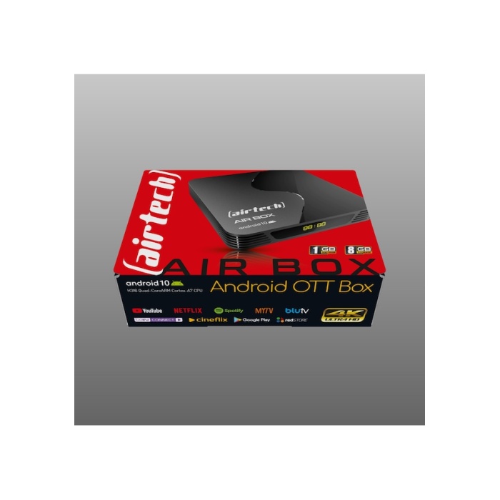 Airtech 4K AİRBOX Mediabox 4K Ultra HD Android 10 TV Box MyBox Netflix Youtube