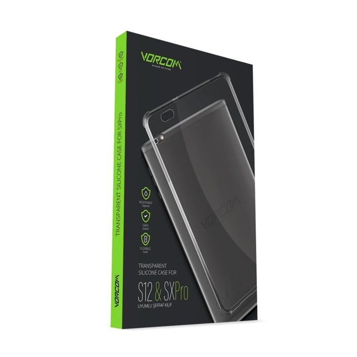 Vorcom S12 SXPRO Tablet Uyumlu Şeffaf Koruma Kılıfı