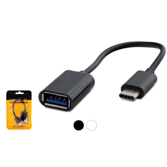Hadron HDX1001 USB to TYPE-C USB 2.0 Tablet ve Telefon Uyumlu Otg Dönüştürücü Çevirici