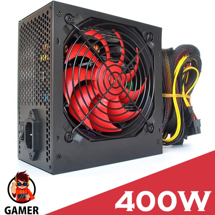 Platoon PL-9259 400W Gaming PC Power Supply 12cm Geniş Fan Güç Kaynağı