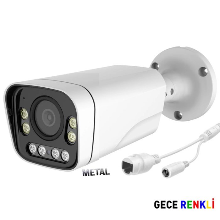 J-TECH iP90 5MP IP Bullet PoE Metal Büyük Kasa 3.6MM Network IP Kamera Gece-Gündüz Renkli Görüntü