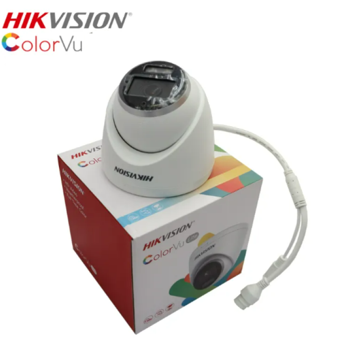 HIKVISION Dome DS-2CD1327G0-LUF Gece Renkli PoE 2MP IP Dahili Sesli Kamera ColorVu H.265+IP67