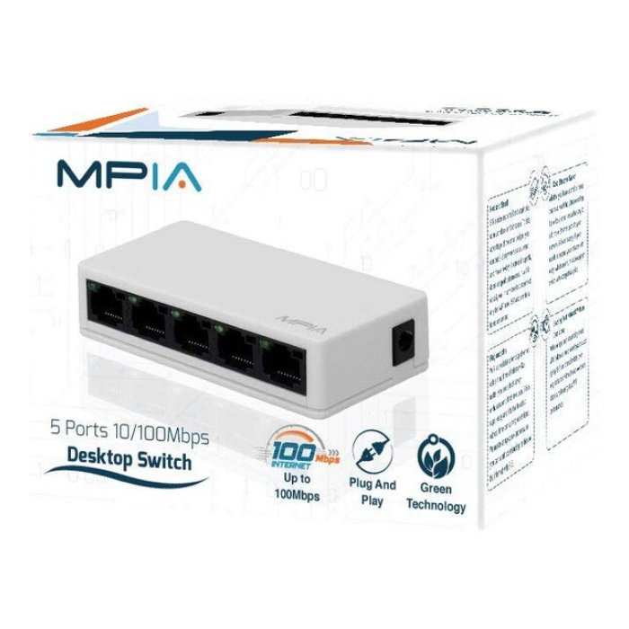 MPiA S-5 5 Port Ethernet Swich 10/100MBPS