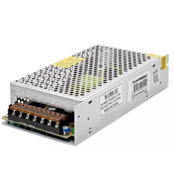 Hadron HD8204 12V 15A Amper Metal Güvenlik Kamera Şerit Led Adaptör Trafo