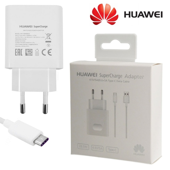 Huawai 22.5W Ultra Hızlı SuperCharge Type-C Kablolu Şarj Seti
