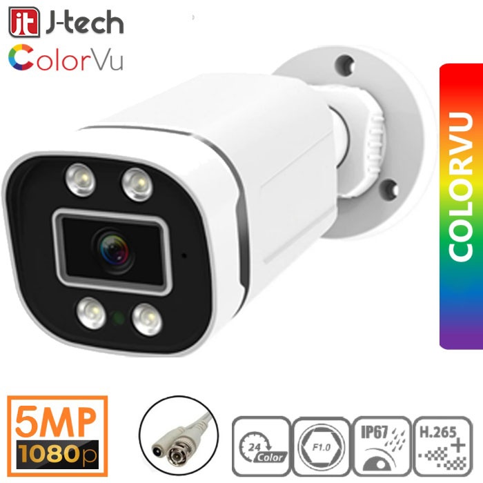 J-Tech 3090 Gece Renkli Warm Light 5MP SONY LENS 1080P AHD Güvenlik Kamera