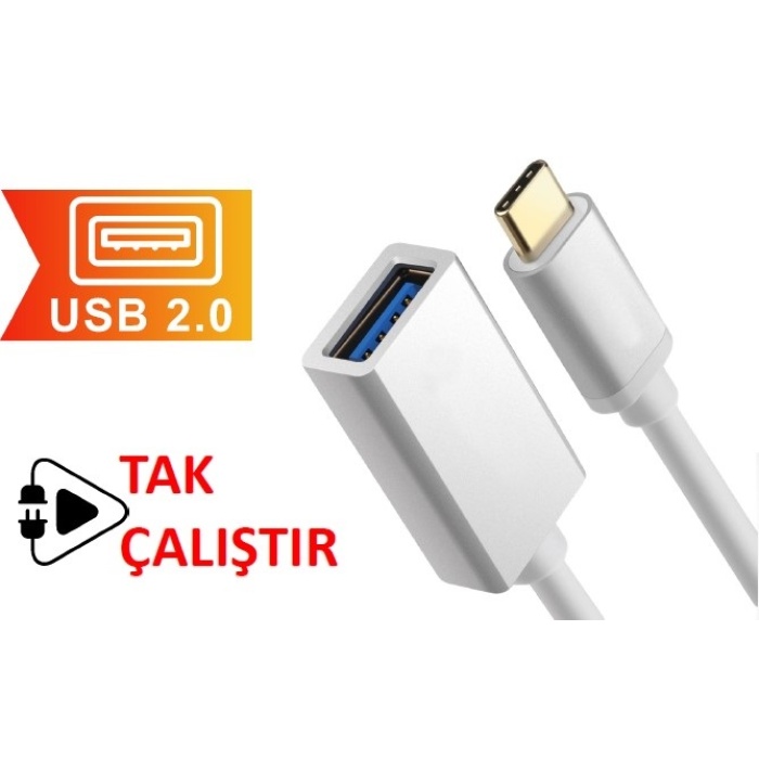 Shoami SH-012 USB to TYPE-C 12CM USB 2.0 Tablet ve Telefon Uyumlu Otg Dönüştürücü Çevirici