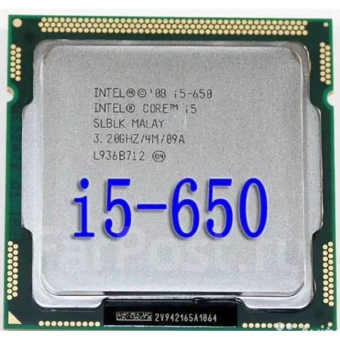 intel Core i5-650 3.20 GHz 4M Cache H61 Anakart Uyumlu Cpu İşlemci Tray