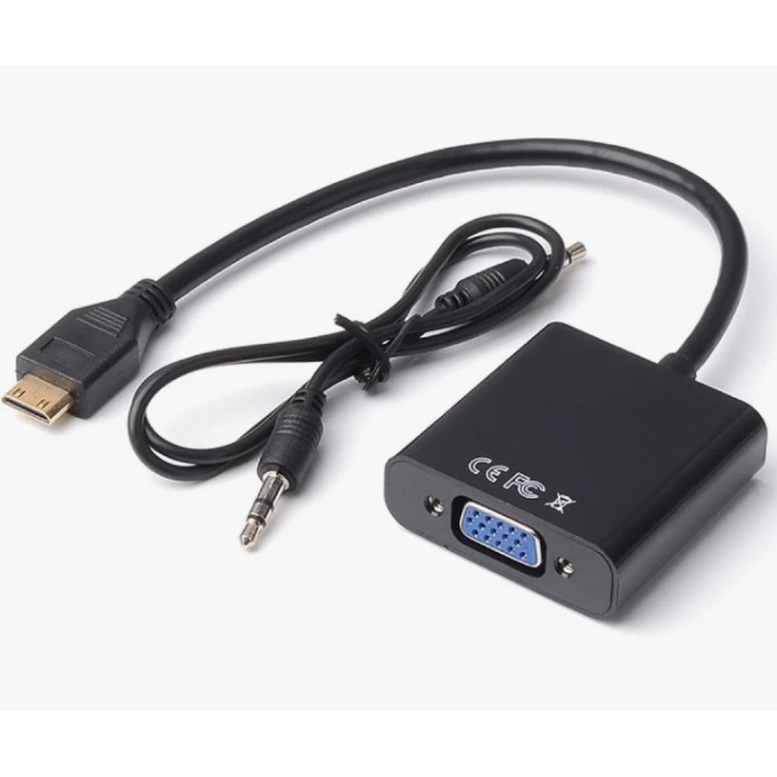 Concord C-554 HDMI to VGA +Ses FullHD Dönüştürücü Çevirici Aparat Adaptör