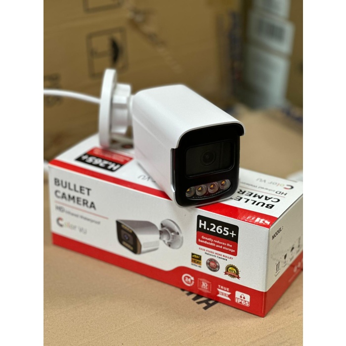 J-TECH 9040 5MP SONY LENS DAHİLİ Sesli Gece Renkli Warm Light 1080P AHD Güvenlik Kamera
