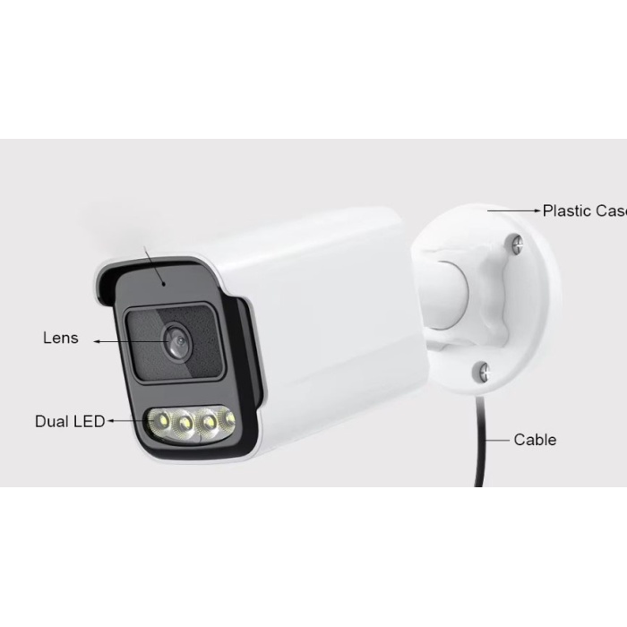 J-TECH 9000 5MP SONY LENS Gece Gündüz Renkli Warm Light 1080P AHD Güvenlik Kamera