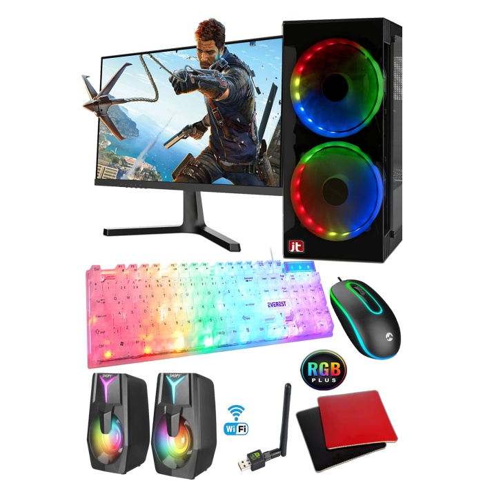 J-TECH InnoVare i5 2400 3.40Ghz 16GB RAM 256GB SSD 19 inç FHD Monitör  Wi-Fi Masaüstü Bilgisayar