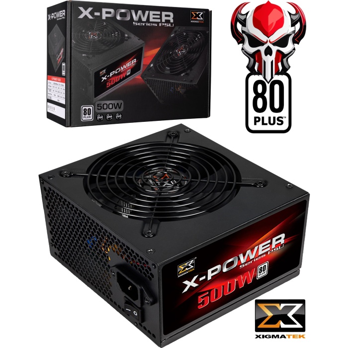 Xigmatek EN40704 X-Power 500W 80+ Plus Oyuncu Gamer Power Supply Güç Kaynağı
