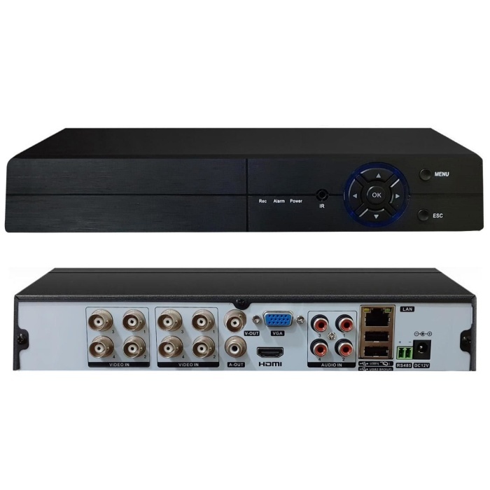 8 Kameralı IP Set 1TB 3060- 5MP Sony Lensli HD Gece Renkli Güvenlik Kamerası Sistemi -Cepten izle