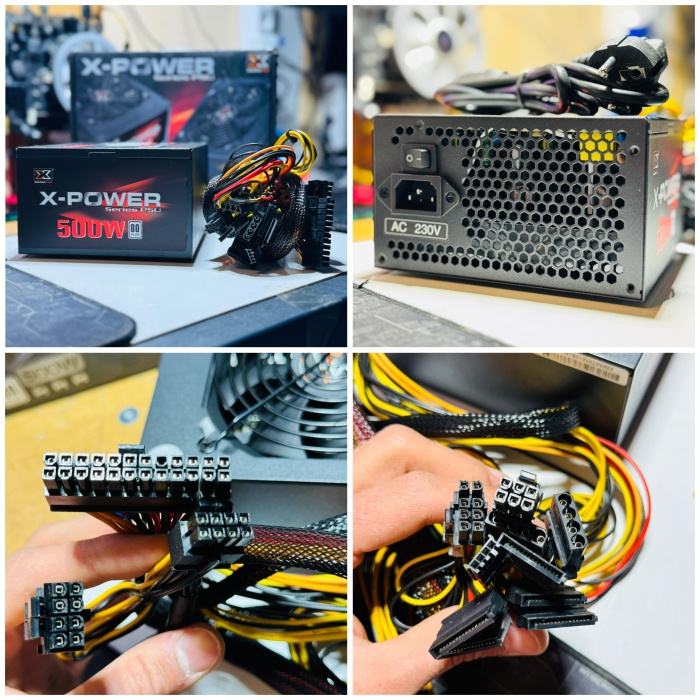 Xigmatek EN40704 X-Power 500W 80+ Plus Oyuncu Gamer Power Supply Güç Kaynağı