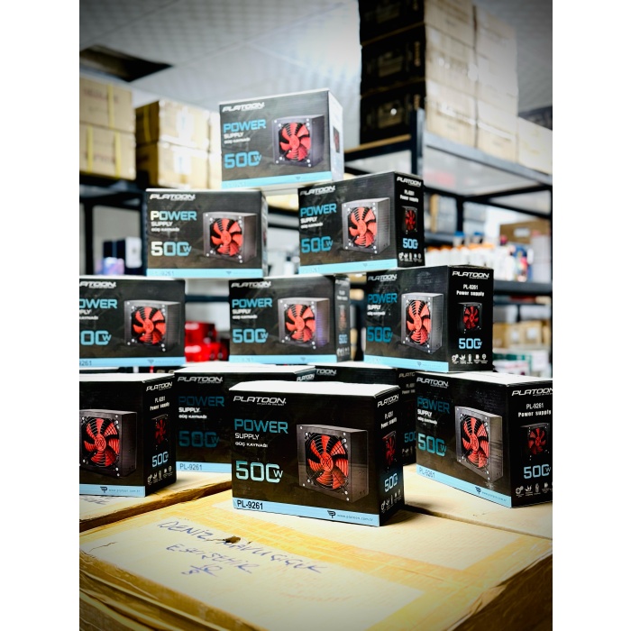 Platoon PL-9261 500W Gaming Pc Power Supply 12cm Geniş Fan Güç Kaynağı