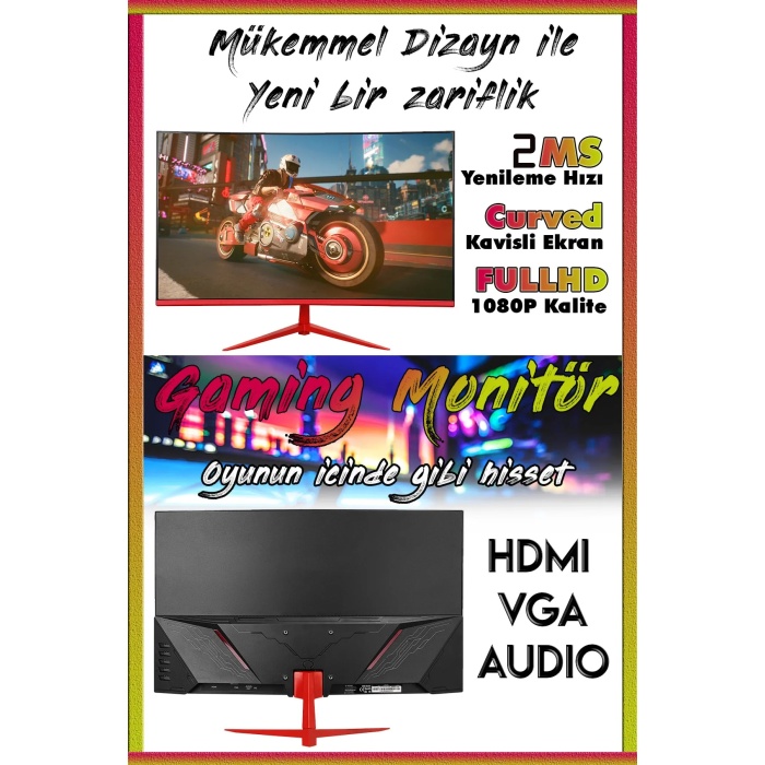 J-TECH Trustier i5 2400 3.40Ghz 16GB RAM 256GB SSD 24 inç FHD Monitör  Wi-Fi Masaüstü Bilgisayar