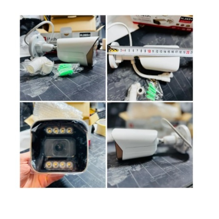 4 Kameralı IP Set 500GB 9060 5MP Mikrofonlu HD Gece Renkli Güvenlik Kamerası Sistemi -Cepten izle
