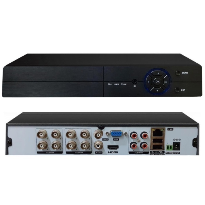 8 Kameralı AHD Set 500GB 3060- 5MP Sony Lensli HD Gece Renkli Güvenlik Kamerası Sistemi -Cepten izle