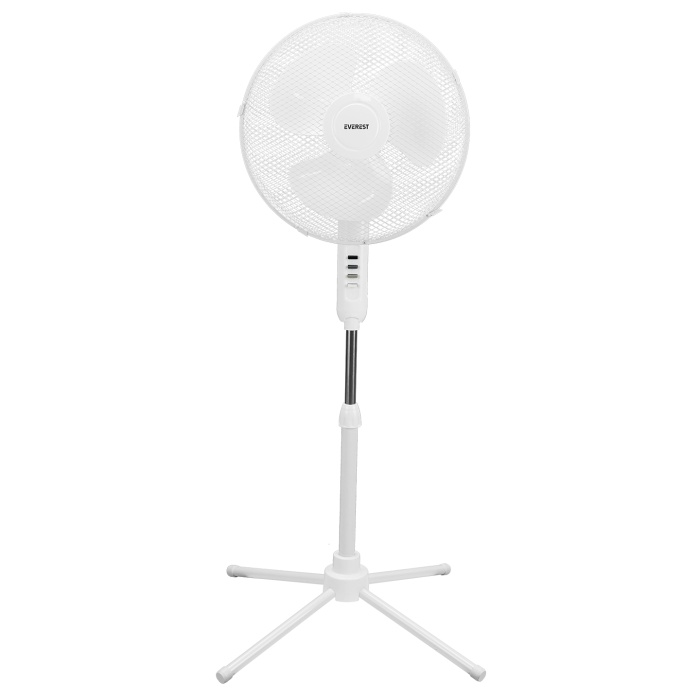 Everest FAN10 EcoWind Beyaz 16 Maks 45W 3 Kademe 1100RPM Metal Yıldız Ayak 3 Bıçaklı Vantilatör/ Pervanesi