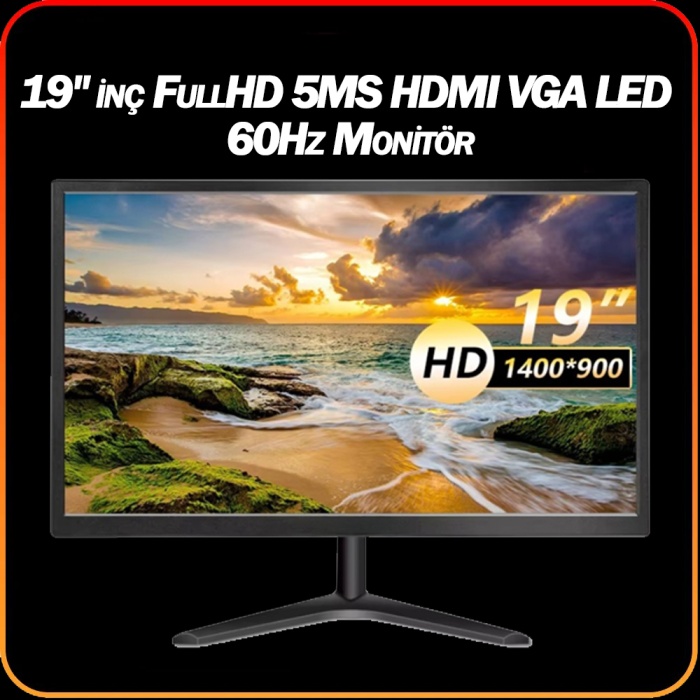 J-TECH Strong i5 4440 3.30Ghz 16GB RAM 256GB SSD 19 inç FHD Monitör  Wi-Fi Masaüstü Bilgisayar