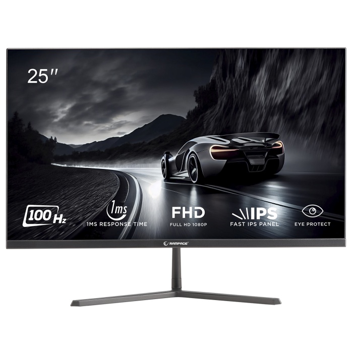 Rampage RM25R100 25 100Hz 1ms IPS FHD PC Flat Oyuncu Monitörü